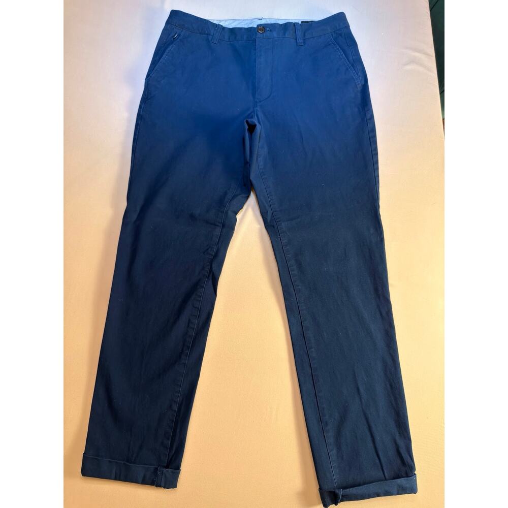 Bonobos Slim Dress Pants — 34/34 (Navy Blue)